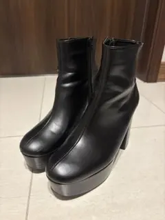 ESPERANZA ショートブーツ L ブラック 厚底ヒール