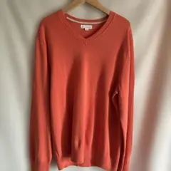 Gap オレンジ Vネックセーター Mサイズメンズ