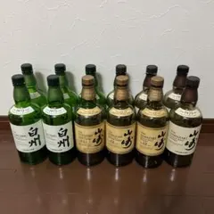 サントリー　ウイスキー　山崎12年　山崎　白州　ウイスキー空き瓶12本セット