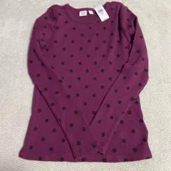 GAP キッズ ドット柄 長袖カットソー 130cm