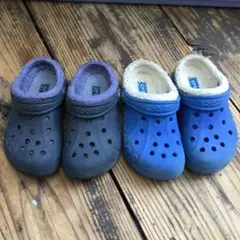 双子　クロックス  ウィンタークロッグ　二足　17cm 18cm