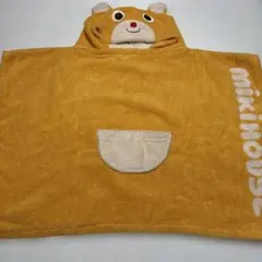 Miki House クマフード付きパスポンチョ