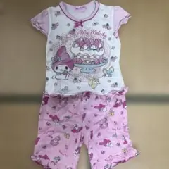 100 サンリオ マイメロちゃん ケーキ パジャマ 半袖 半ズボン 女の子のサムネイル