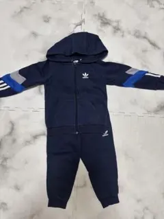 adidas ジャージ フード付き 100cm ネイビー