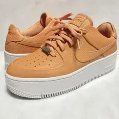 NIKE ナイキ　24.5 エアフォース1 AIR FORCE 厚底 オレンジ