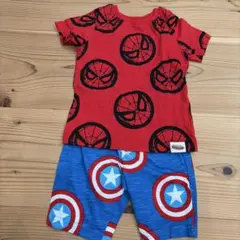 スパイダーマン キャプテンアメリカ パジャマ セットアップ