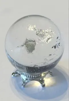ギラギラ♡ 水晶 スフィア 丸玉 虹 アイリス 天然石