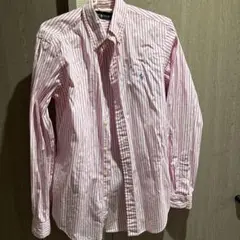 Ralph Lauren ピンクストライプ長袖シャツ XS
