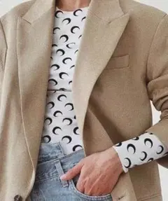 ムーンプリントトップス【White】