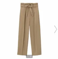 GU タックハイウエストワイドストレートパンツ XL