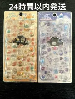 国内正規品 プチドロップステッカー 2点セット　ユニコーン ぐ〜ぐ〜やむやむ