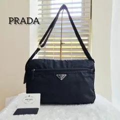 ⭐PRADA⭐ プラダ ショルダーバッグ ブラック 肩掛け 斜め掛け テスート
