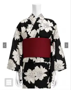 GRL グレイル モノトーン花柄浴衣セット [gi1515]