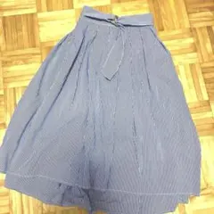 an another angelus ストライプアシンメトリースカート