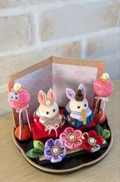 つまみ細工　雛人形　ひな祭り