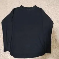 Hanes ブラック 長袖Tシャツ