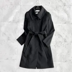 美品　INED イネド コート　カシミヤ100% 黒　ブラック　7のサムネイル