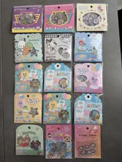 正規品　おはじき　シール　15枚　セット　まとめ　おぱんちゅ　サンリオ　ちいかわ
