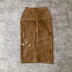 00s メキシコ USA生地製 ブラウン ダブルニー カーハー