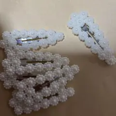 ホワイトヘアピン6個セット