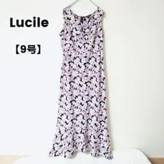 美品✨Lucile 花柄 ワンピース 【９号AR】セレブ パーティー
