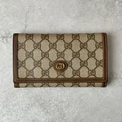 美品 GUCCI オールドグッチ 札入れ GGスプリーム PVC レザー 524
