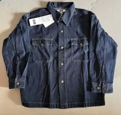 【新品】UNIQLO キッズ　長袖シャツ デニム　130cm