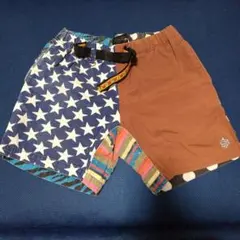 【値下げ】ALDIES アールディーズ パッチワーク ショートパンツ Sサイズのサムネイル