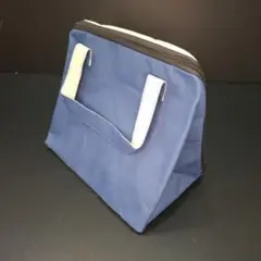 【未使用品】保温保冷お弁当用2トーンカラーデルタバッグ(ネイビー)