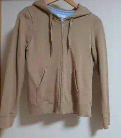 １回着美品 エニィスィス パーカー M 長袖 ベージュ モカ トップス