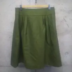 マーガレットハウエル × フォックスブラザーズ ウール スカート L 裏地付