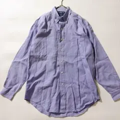 リネン100✨ポニーなし ラルフローレン BLAKE シャツ ラベンダー M