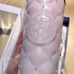 中国スタバ タンブラー ラインストーン 蝶 パープル バタフライ