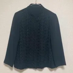 東京ソワール ブラック フォーマル　ジャガード　ジャケット　SOIR BENIR