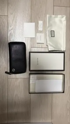 GUCCI ブラックレザー 長財布