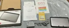 ニンテンドー3DS LL シルバー×ブラック本体箱付き(タッチペンSDカード無)