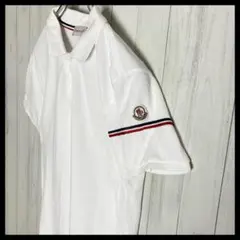 MONCLER GRENOBLE トリコロール ストライプ ワンポイントシャツ - メルカリ