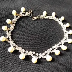 クリスタルパール　ネックレス　アクセサリー