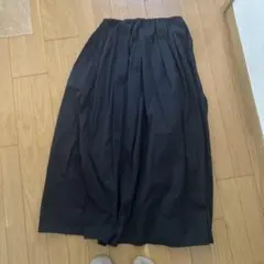 Mila Owen ブラック タフタロングスカート