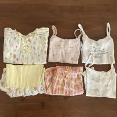 90cm 女の子　パジャマ　キャミ　まとめ売り