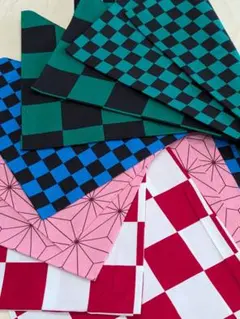 A805 プリント柄 100cm×50cm　コットン100%　8枚組