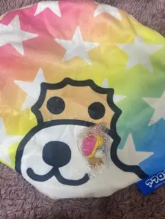 サンエックスユニバース　チャームつきグミ　ふわふわフェイスポーチ　アフロ犬
