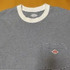 DANTON ボーダー ポケットTシャツ 半袖