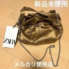 ZARA ショルダーバッグ　サテンのサムネイル