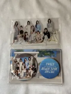 TWICE アクリルスタンド 缶バッチ　5TH WORLD TOUR