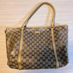 ☆値下げ☆GUCCI GGモノグラム トートバッグ ブラウン