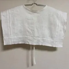 新品未使用】はらっぱ 前後両方で着られるシャツ レギュラー丈 (白 