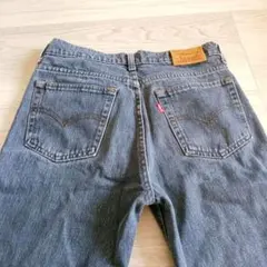Levi's グレー ストレートデニムパンツ