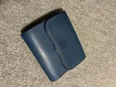 レザークラフトWHOLオリジナル三つ折りミニウォレット