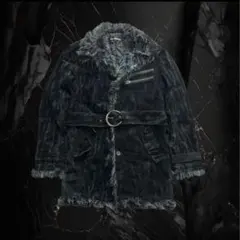 00s archive grunge fur coat y2k opium